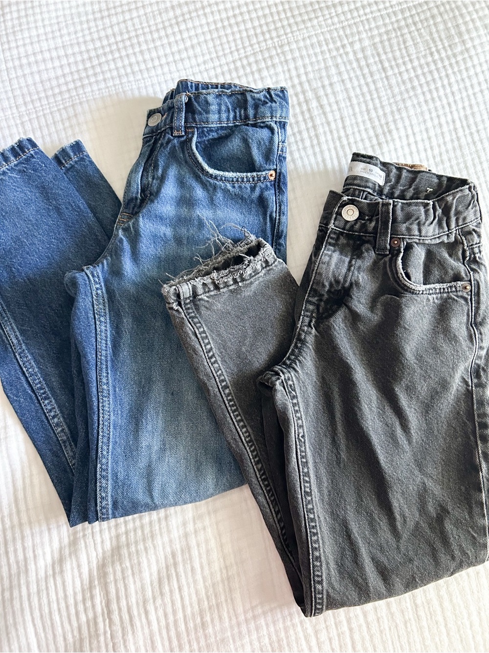 Zara boys denim - 2 pairs blue black jeans size 9-10